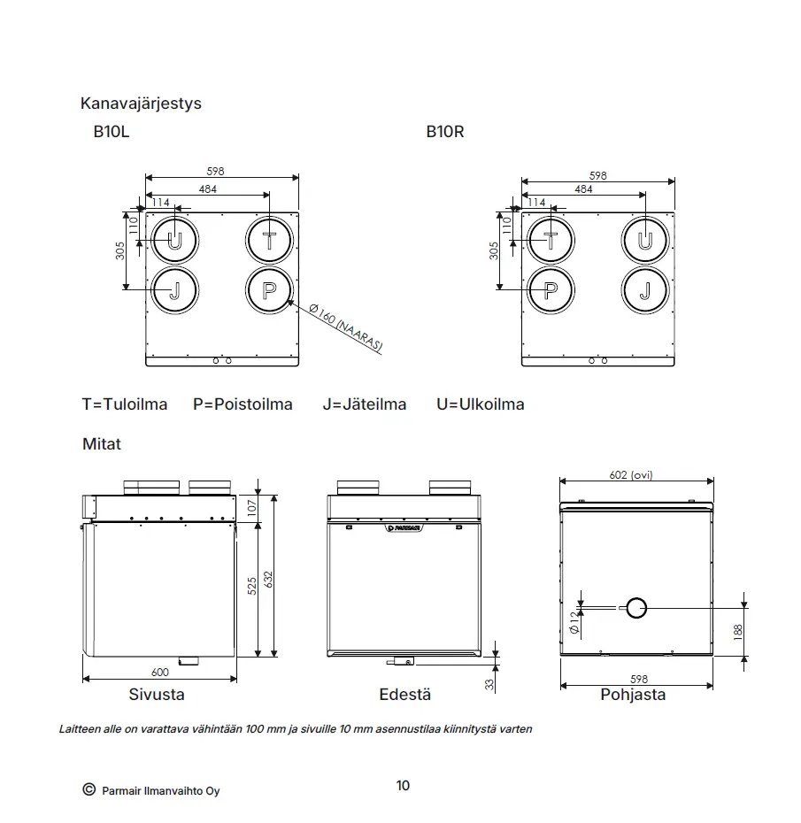 Parmair Alvari – B10 Adapter® SunAir RW 130/150 - Image 5