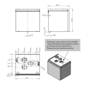 Parmair-80-MAC-mittakuvat